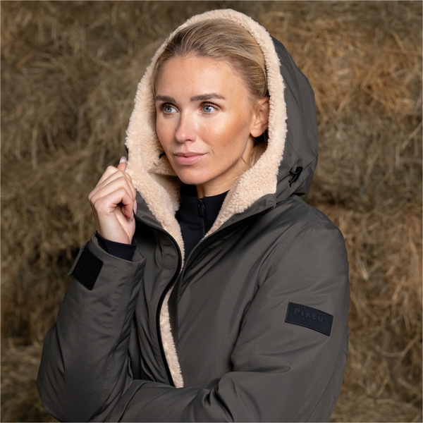 2025 Pikeur Womens Pikeur Raincoat 802201 149 280 - Deep Khaki